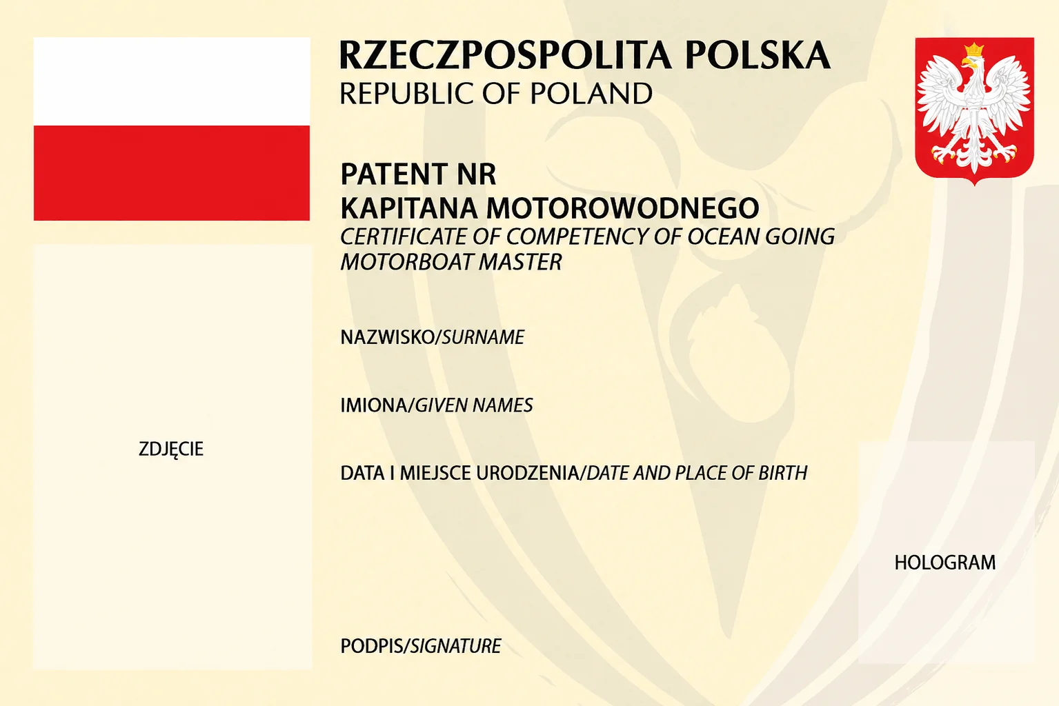 Patent Kapitana Motorowodnego Pzmwinw - MOON BOAT