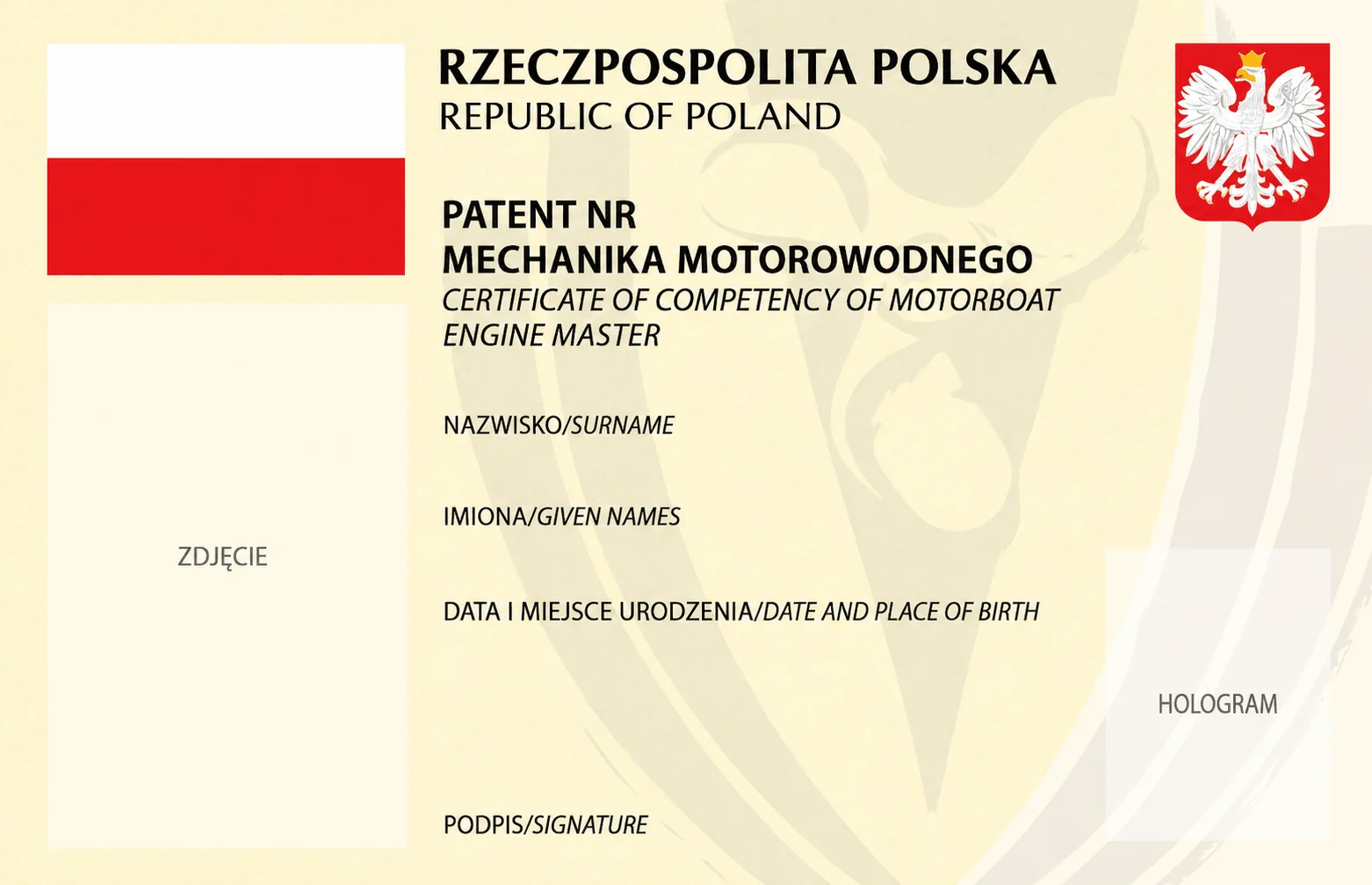 Patent Mechanika Motorowodnego Pzmwinw - MOON BOAT